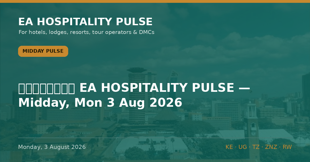 Midday Pulse — Monday, 3 August 2026