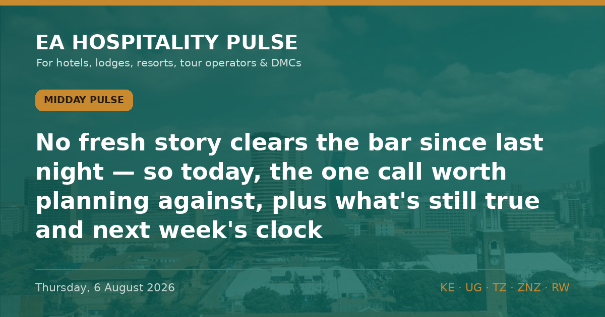 Midday Pulse — Thursday, 6 August 2026